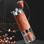 韩式304不锈钢手摇咖啡机多功能木纹咖啡研磨器便携磨豆器磨粉器