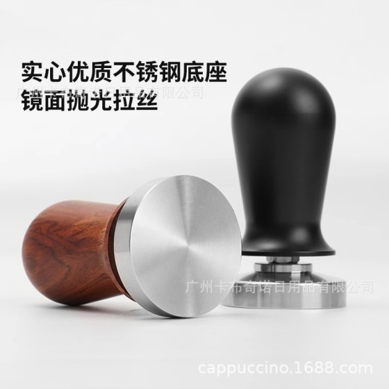 平衡弹力压粉器不锈钢咖啡机手柄压力填充弹簧锤51mm/53/58mm恒压
