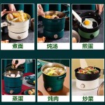 便携式折叠旅行电煮锅学生宿舍煮面锅多功能分体式小电火锅煎锅蒸