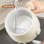 跨境电煮锅宿舍小电锅蒸煮煎炒多功能一体学生电热电火锅家用小型