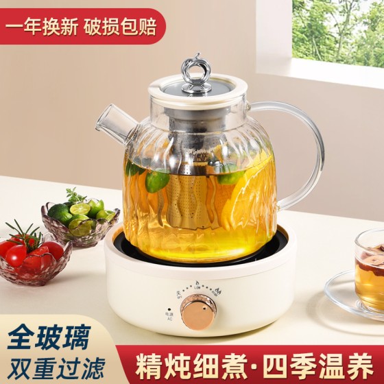 全玻璃养生壶多功能家用小型新款保温煮茶器烧水壶花茶壶110V美规