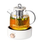全玻璃养生壶多功能家用小型新款保温煮茶器烧水壶花茶壶110V美规