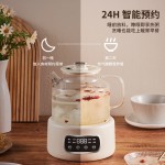 110V美规养生壶家用1.2升多功能全玻璃煮茶器烧水壶办公室花茶壶
