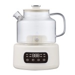 110V美规养生壶家用1.2升多功能全玻璃煮茶器烧水壶办公室花茶壶