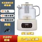 110V美规养生壶家用1.2升多功能全玻璃煮茶器烧水壶办公室花茶壶