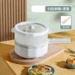 电煮锅110V跨境电火锅宿舍煮面锅多功能家用小型电炒锅多用电煎锅