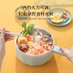 电煮锅110V跨境电火锅宿舍煮面锅多功能家用小型电炒锅多用电煎锅