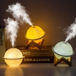 星球氛围灯加湿器星球摆件加湿器USB直插家用车载加湿器大雾量