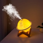 星球氛围灯加湿器星球摆件加湿器USB直插家用车载加湿器大雾量