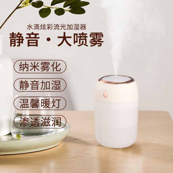 新款usb迷你加湿器小型家用静音桌面大雾量喷雾跨境logo礼品批发