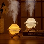 木星加湿器USB家用桌面礼品小夜灯USB雾化器喷雾保湿静音迷你便携