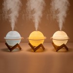 木星加湿器USB家用桌面礼品小夜灯USB雾化器喷雾保湿静音迷你便携
