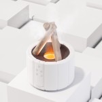 跨境新款火焰香薰加湿器卧室用小型客厅桌面家用篝火香薰加湿器 （含认证）