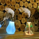 空气加湿器usb大雾量喷雾家用办公室桌面七彩灯泡humidifier跨境