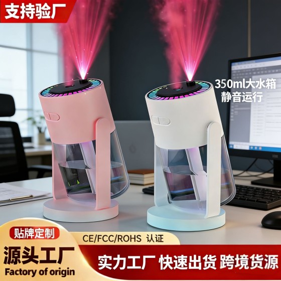 星空灯夜灯旋转加湿器喷雾车载空气家用客厅静音办公桌面加湿器