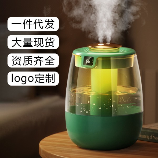 2026跨境新款爆款桌面空气加湿器卧室用小型家用大喷雾静音办公室 (含认证）