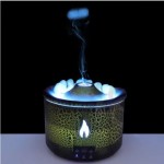 创意小火山加湿器喷香机火焰水母香薰机精油家居净化器礼品 （含澳规）