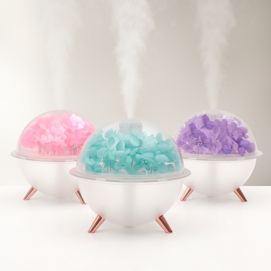 2026永生花加湿器氛围灯补水仪微景观加湿器 创意插花DIY节日礼品