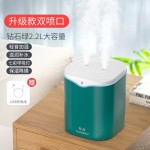 跨境2L双喷加湿器usb插电 家用桌面大容量大雾量迷你空气净化加湿