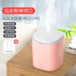 跨境2L双喷加湿器usb插电 家用桌面大容量大雾量迷你空气净化加湿