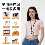 小熊磁吸挂绳手机支架双扣可调节挂脖第三视角拍摄神器适配多产品
