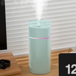 臻彩小双喷USB加湿器简约大雾量补水雾化静音车载加湿器礼品跨境 (含认证）