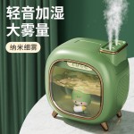 新款萌娃潮萌加湿器空气桌面家用卧室大容量可爱太空舱双喷静音
