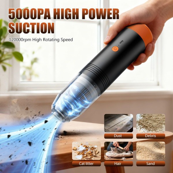 车载吸尘器手持小型无线吸尘器吹吸一体车家两用超强大吸力吸尘器