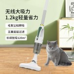 跨境无线手持吸尘器家用床上除螨大吸力地毯沙发宠物毛发吸尘机USB供电 （含认证）