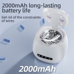 亚马逊超声波清洗机小型牙套清洁仪清洗假牙首饰正畸清洗器多功能 （含认证）