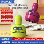 跨境桌面吸尘器小学生用吸橡皮擦屑纸片USB充电迷你吸灰尘清洁器 （含认证）