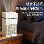 亚马逊跨境HEPA高效滤芯桌面式空气净化器直插去除烟味异味除甲醛