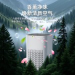 跨境USB桌面空气净化器家用办公室除烟除尘除味PM2.5