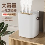 跨境厂家新款usb小型夜灯三喷加湿器家用卧室空气净化器代发
