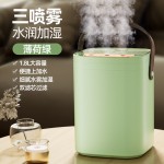 跨境厂家新款usb小型夜灯三喷加湿器家用卧室空气净化器代发