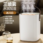 跨境厂家新款usb小型夜灯三喷加湿器家用卧室空气净化器代发