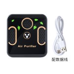 小型空气净化器 家用厕所客厅卧室USB双核除异味PM2.5烟味净化器