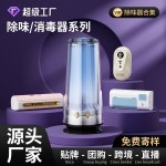 跨境臭氧消毒器家用厨房衣柜冰箱除味器家用便携式车载空气净化器