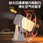 家用灯光空气净化器吸附宠物毛桌面小型台灯熔喷布空气净化器