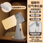 家用灯光空气净化器吸附宠物毛桌面小型台灯熔喷布空气净化器
