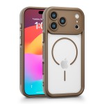 适用iPhone17ProM手机壳16二合一磁吸苹果15电镀按键PC散热手机套
