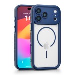 适用iPhone17ProM手机壳16二合一磁吸苹果15电镀按键PC散热手机套