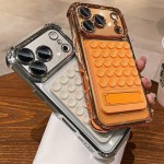 硅胶吸盘一字支架适用iPhone17promax手机壳苹果15电镀四角防摔壳