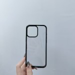 适用苹果17手机壳透明13防摔14promax亚克力15凹槽滴胶iphone16套