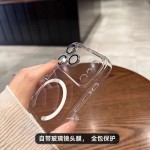 适用iPhone17PROMAX手机壳高清带镜头膜透明PC磁吸苹果16防摔15硬
