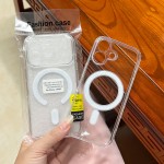 适用iPhone16苹果17promax精孔磁吸壳Magsafe透明15手机壳12批发