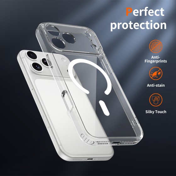 适用苹果17手机壳透明全包防摔简约软壳iPhone16promax精孔保护套