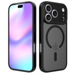 跨境TK适用苹果17pro手机壳磨砂磁吸精孔防摔iphone16/15pm手机壳