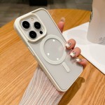 适用苹果17PM磁吸手机壳透明亚克力散热防摔iphone15磨砂保护套16
