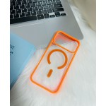 适用苹果17PM磁吸手机壳透明亚克力散热防摔iphone15磨砂保护套16